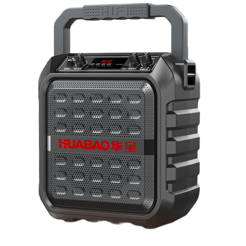 Huabao 1052 Wireless Bluetooth Speaker, Outdoor High-Volume Square Dance Speaker, Portable Subwoofer for Home Karaoke with Microphone, USB Drive Music Player, WeChat Payment Speaker