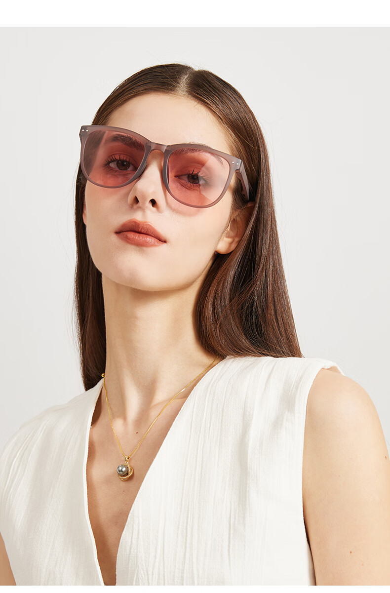 CACUSS Women's Sunglasses, Spring And Summer New Style, Polarized, Face-Slimming, Foldable, High-End Feel, Sunglasses for Men, Ink Black 6