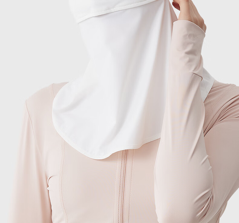 ANTA Neck Protection Sun Shield Full Face Breathable Blush Mask Eye Corner Guard Lightweight Skin-Friendly UV Protection Mask Black 3