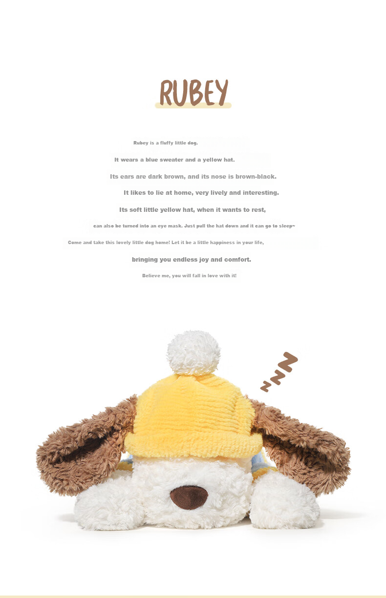 Huangen X Catch The Dog Plush Toy, Comforting Sleep Companion Doll, Bedtime Stuffed Animal, Pillow, Birthday Gift 2