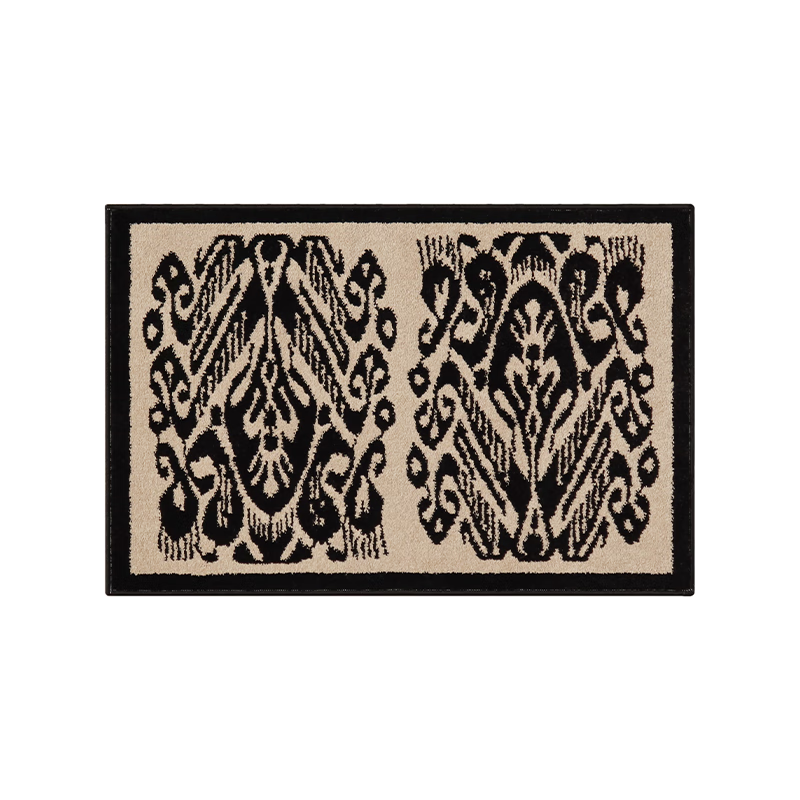 Saibosi Unique High-End Decorative Entrance Mat, Elegant Vintage Style, Non-Slip Entrance Rug, Antibacterial, 60x90cm