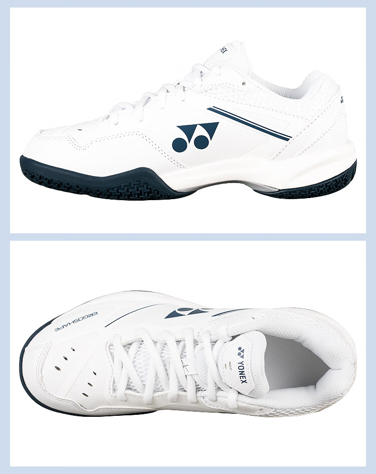 YONEX Competition Training Power Cushion Shock-Absorbing Non-Slip Wear-Resistant Badminton Shoes SHB65X4EX White Size 44.5 8