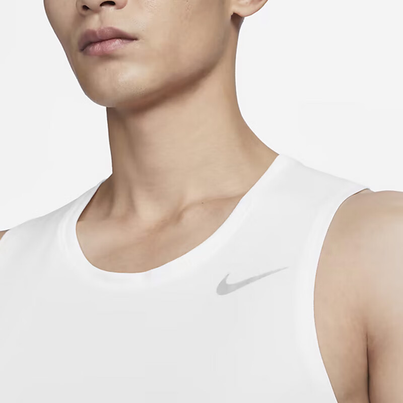 NIKE Men's Sports Tank Top, Round Neck Sleeveless, Soft Comfortable DV9322-010 Black 2XL 4