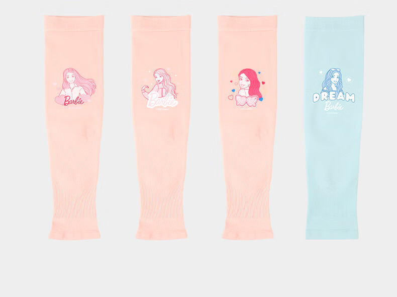 Barbie Girls' Ice Silk Sun Protection Sleeves Children's Summer Thin UV Protection Arm Sleeves Outdoor Baby Arm Guards 8