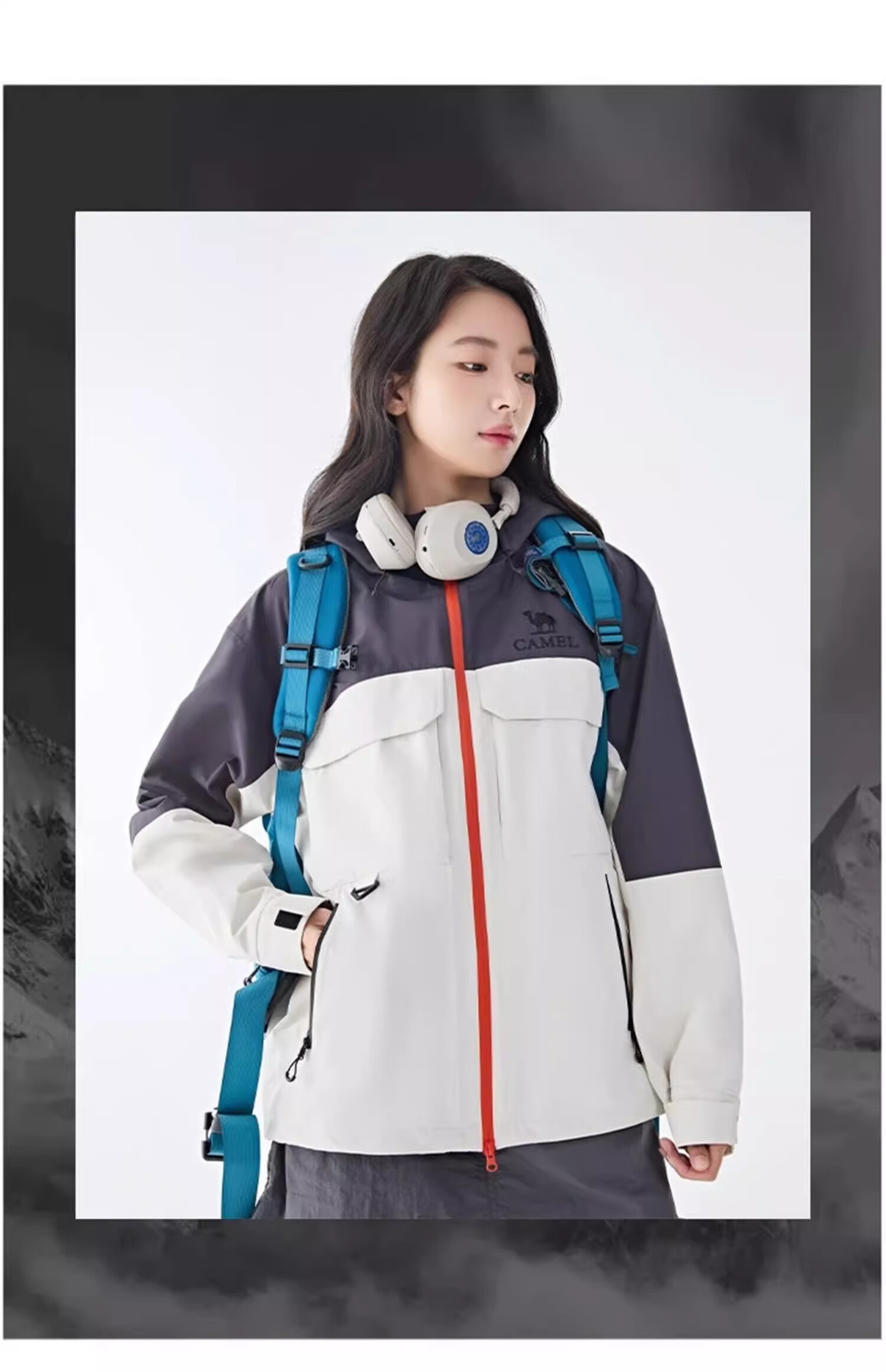CAMEL [Lingbo] Outdoor Jacket, 2025 New Model, Storm-Proof, Lightweight, Single-Layer Mountaineering Suit, XS 12