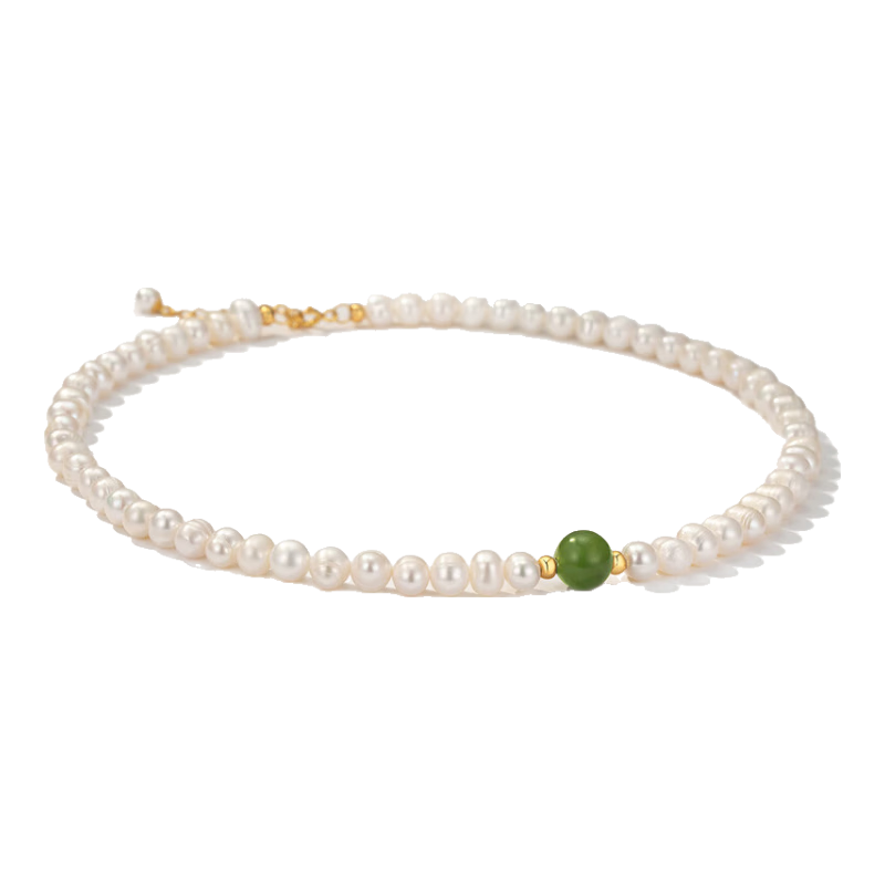 Grace Girl Natural Freshwater Pearl Necklace for Women, Unique Design Fashion Jewelry, Anniversary Birthday Gift for Girlfriend