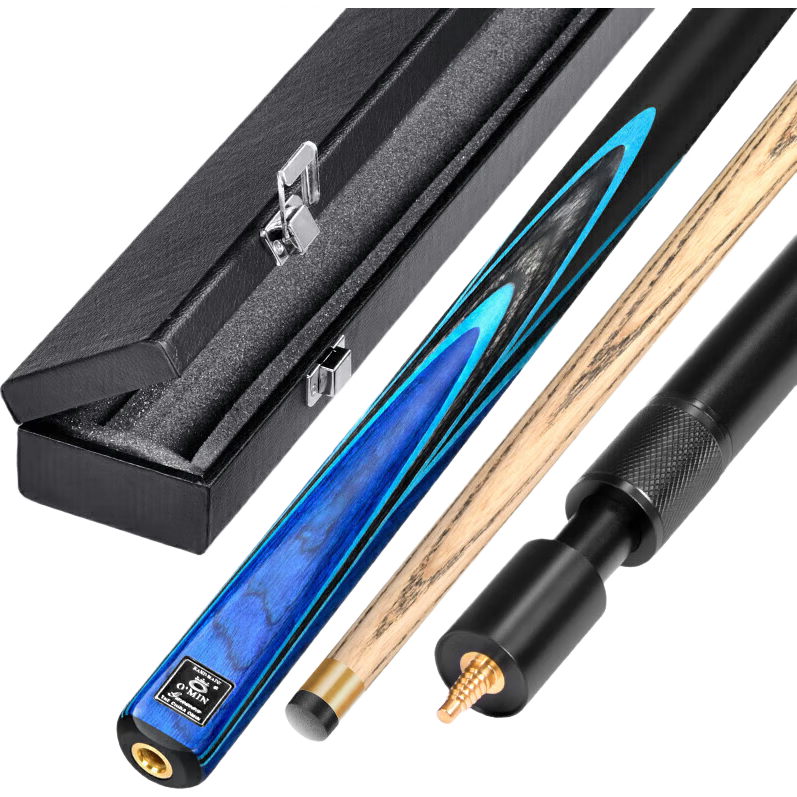 Aomi New Generation Pool Cue Set with Small Tip, Snooker Cue, Chinese 8-Ball Cue, Black 8 Cue, Billiard Cue, 16 Colors, 9.5mm