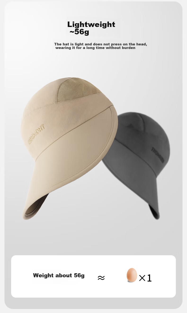Kenmont Portable Breathable Mesh Baseball Cap for Men, Summer Extended Brim Sun Protection Lightweight Sun Hat Km-6036 5