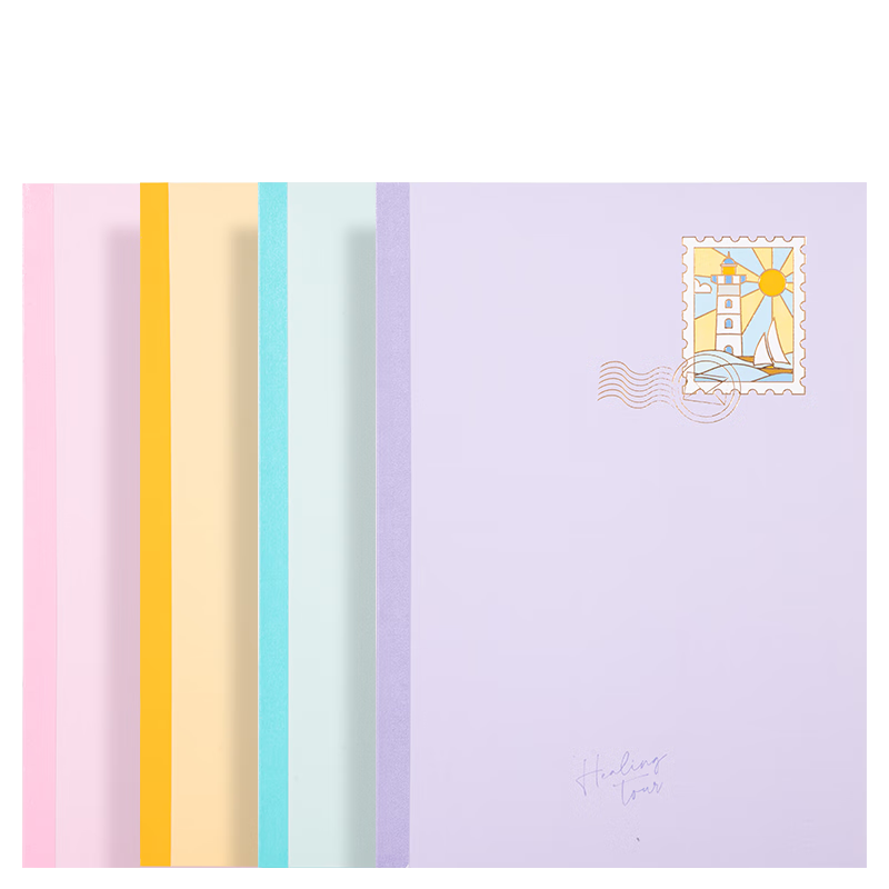 Deli Student Softcover Notebook A5/40 Sheets 12-Pack Wire-Free Binding WA540 (A Corner of Time 3)