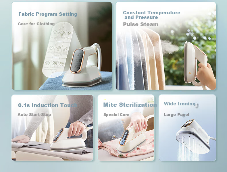 Morphyrichards Three-Fold Folding Iron Stand Garment Steamer Home Handheld Ironing Machine Steam Electric Iron Sterilization Dust Mite Removal Folding Storage Pulse Pressure Boosting Steam Ironing Table MR2035 2