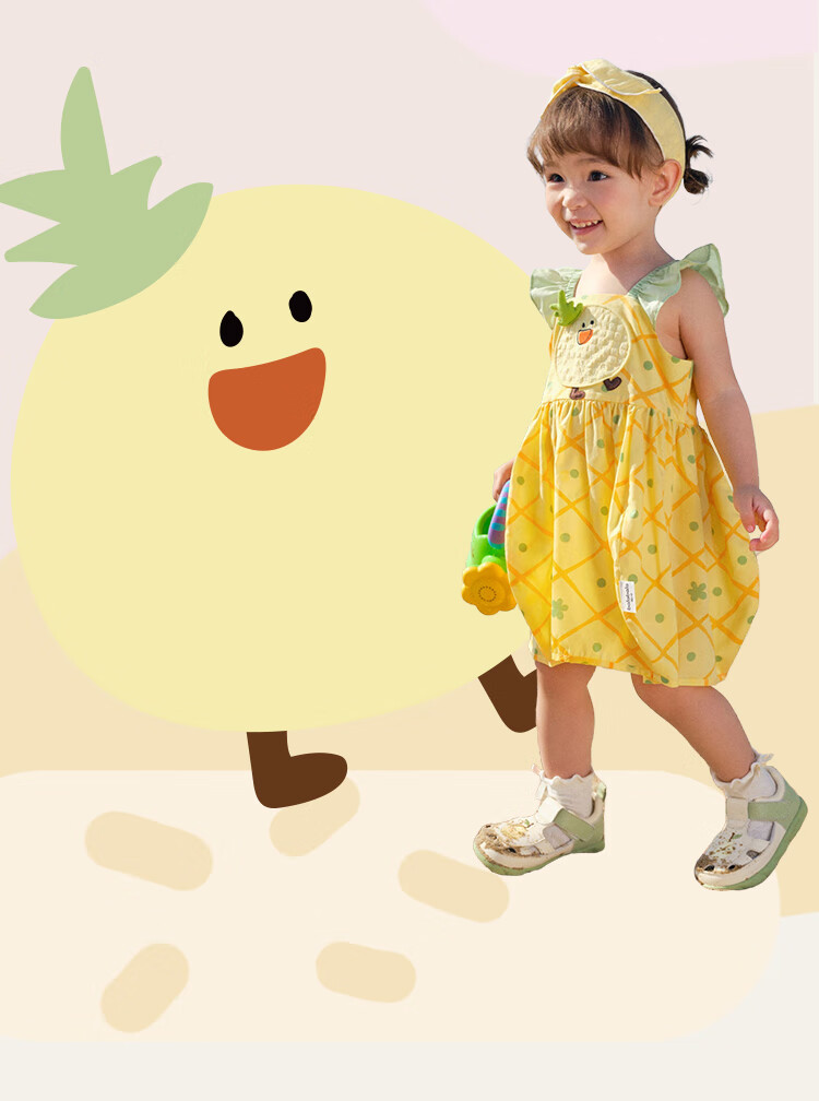 BALABALA Baby Dress, Infant Skirt, Children's Princess Dress, Girls' Summer Outfit 2025, Sweet And Cute, 208225111006 2