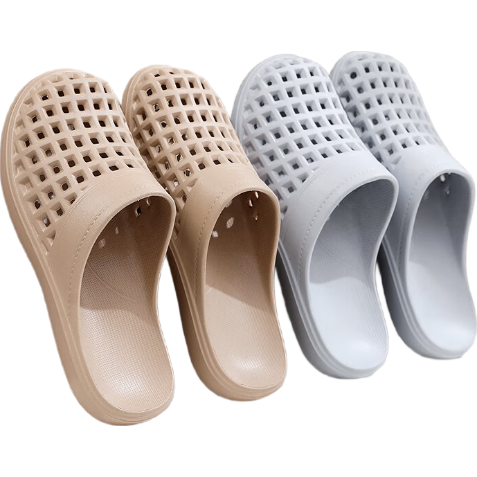 GUOLUOFEI Elderly Non-Slip Slippers for Men and Women Summer Bathroom Elderly Casual Sandals Light Pink Size 39-40
