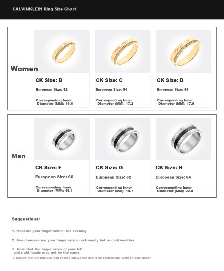 Calvin Klein CK Vintage Floral Women's Silver And Gold Ring Set 35000444C, Goddess Day Gift 4