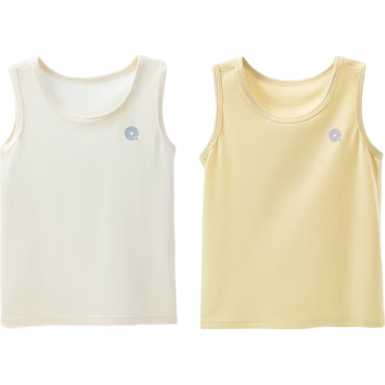 Q21 Tencel Moisture-Wicking Children's Undershirt Vest, Antibacterial, Summer Thin Style, Class A Sleeveless, for Boys And Girls, Inner And Outer Wear, Breathable