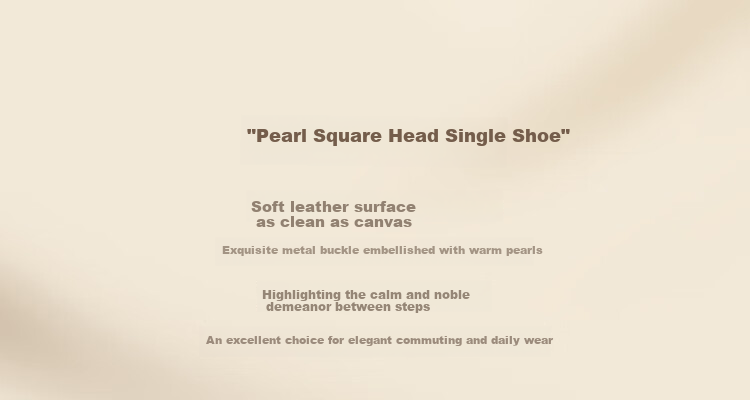 ZHR High Heels for Women, 2026 New Style Women's Shoes, Pearl Buckle Loafers, Women's Commuter Leather Shoes, Two-Way Wear K170 Beige 36 2