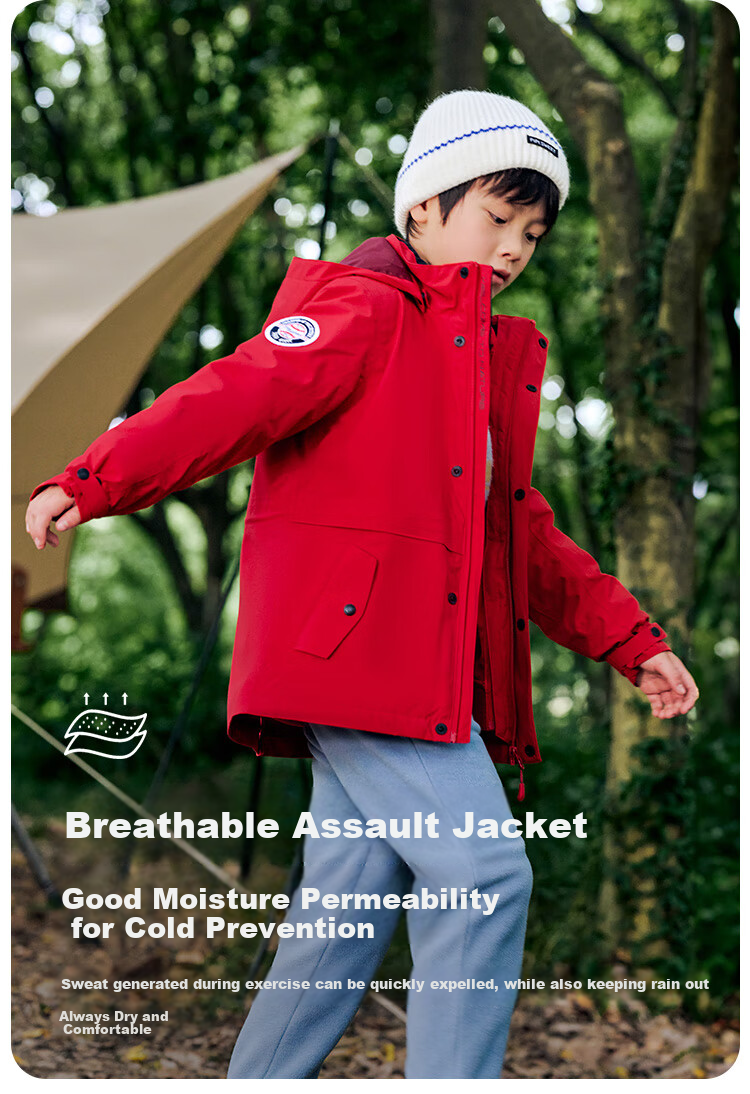 Pelliot [Classic 2.0] Children's Functional 3-In Outdoor Jacket for Autumn And Winter Warmth, 13440137, Pink, Size 165 7