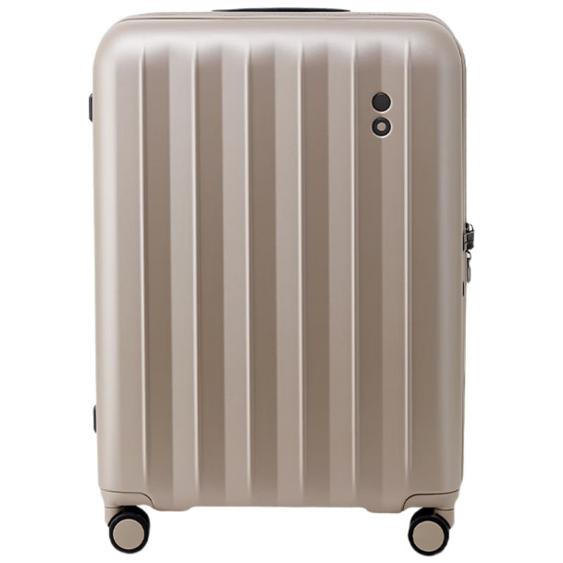 Echolac Universal Wheel Suitcase, Large Capacity Travel Case, Scratch-Resistant Password Expandable Luggage, Check-In Case, PC232 Latte Brown, 28 Inches