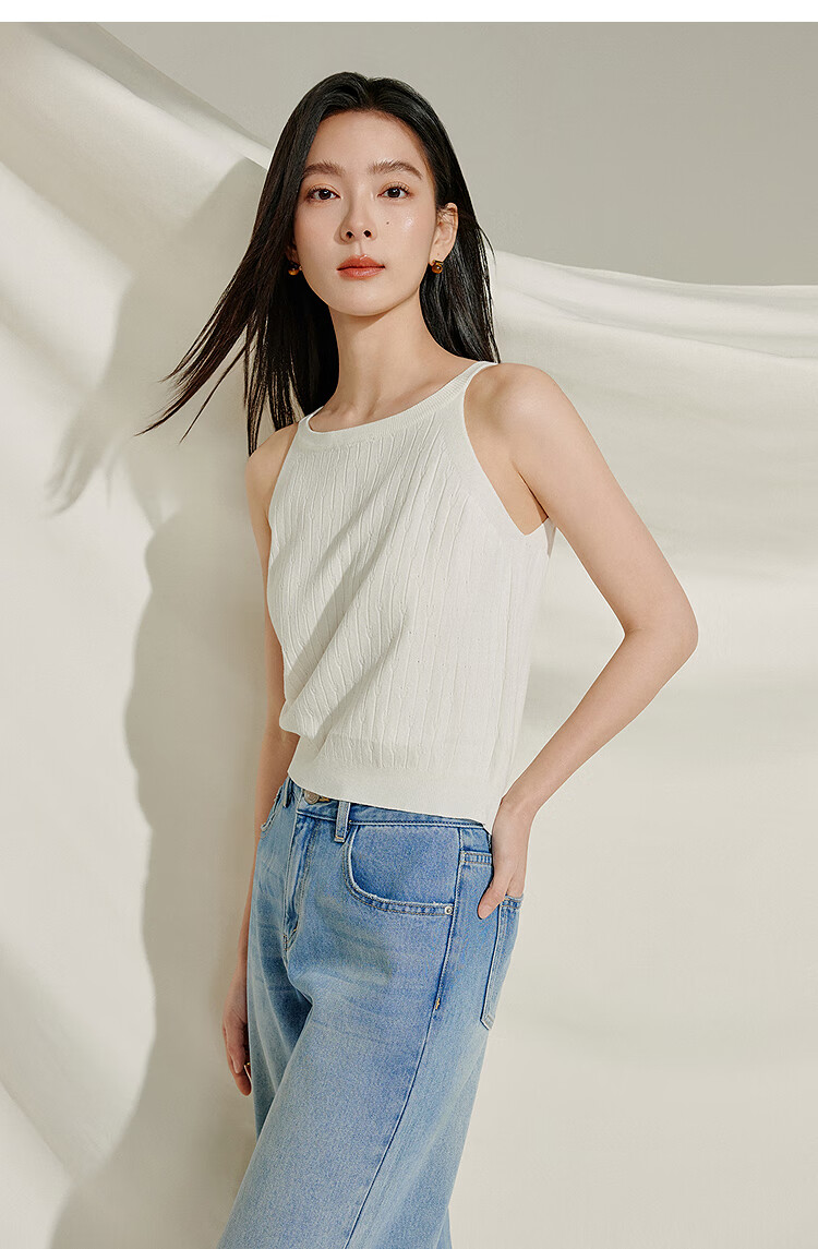 Inman Lightweight Cool Knit Vest Small Camisole 2025 Summer New Women's Layered Slim Top Lotus Pink S 13