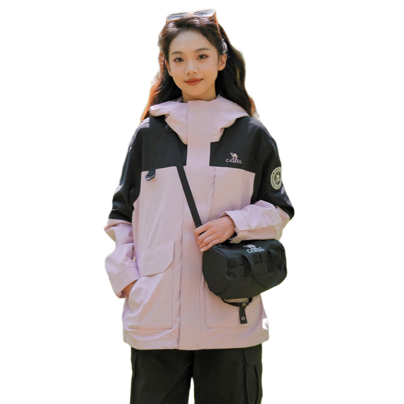 CAMEL Women's 3-in-1 Down Jacket Winter Detachable Liner Waterproof Coat