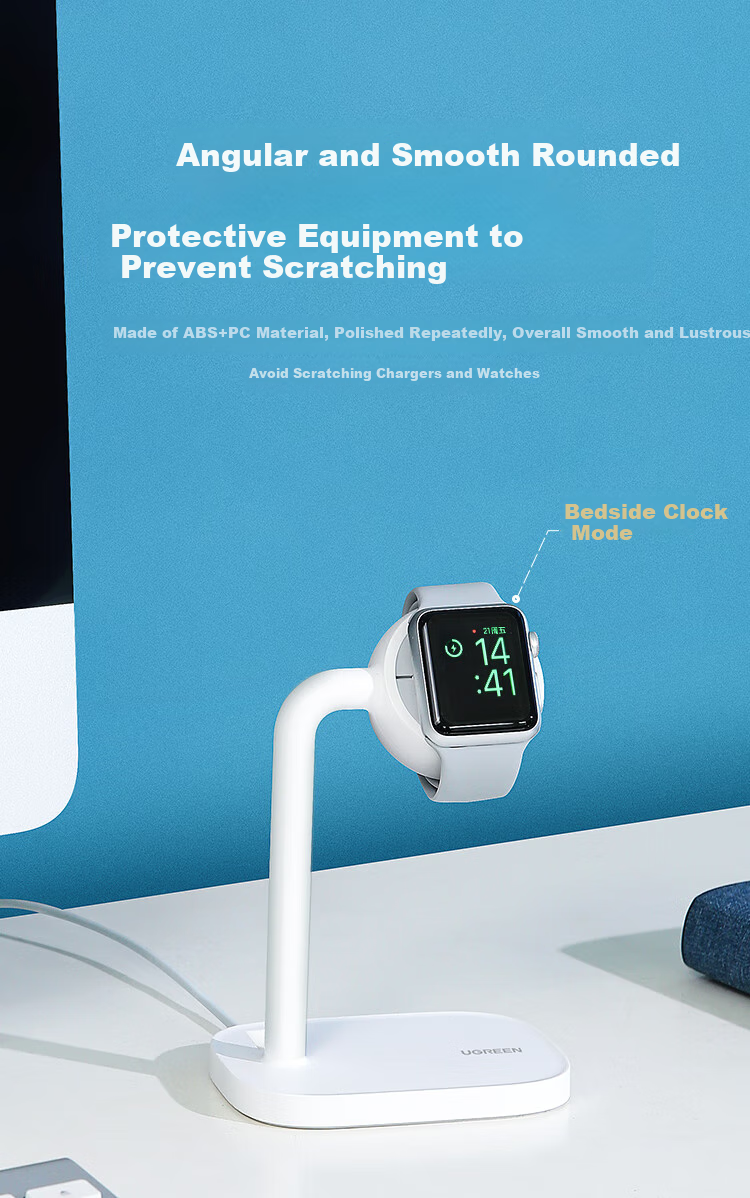 UGREEN Watch Charging Stand, Compatible with IWatch And Apple Series, for Apple Watch 3/4/5/6/7/8/S9/S10/S11, Desktop Wireless Charging Dock 5
