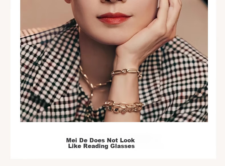 GOGOSOON Anti-Blue Light Reading Glasses for Women, High-End Elegant HD Presbyopic Glasses for Middle-Aged And Elderly, Ultra-Light Fashionable Imported Reading Glasses 3