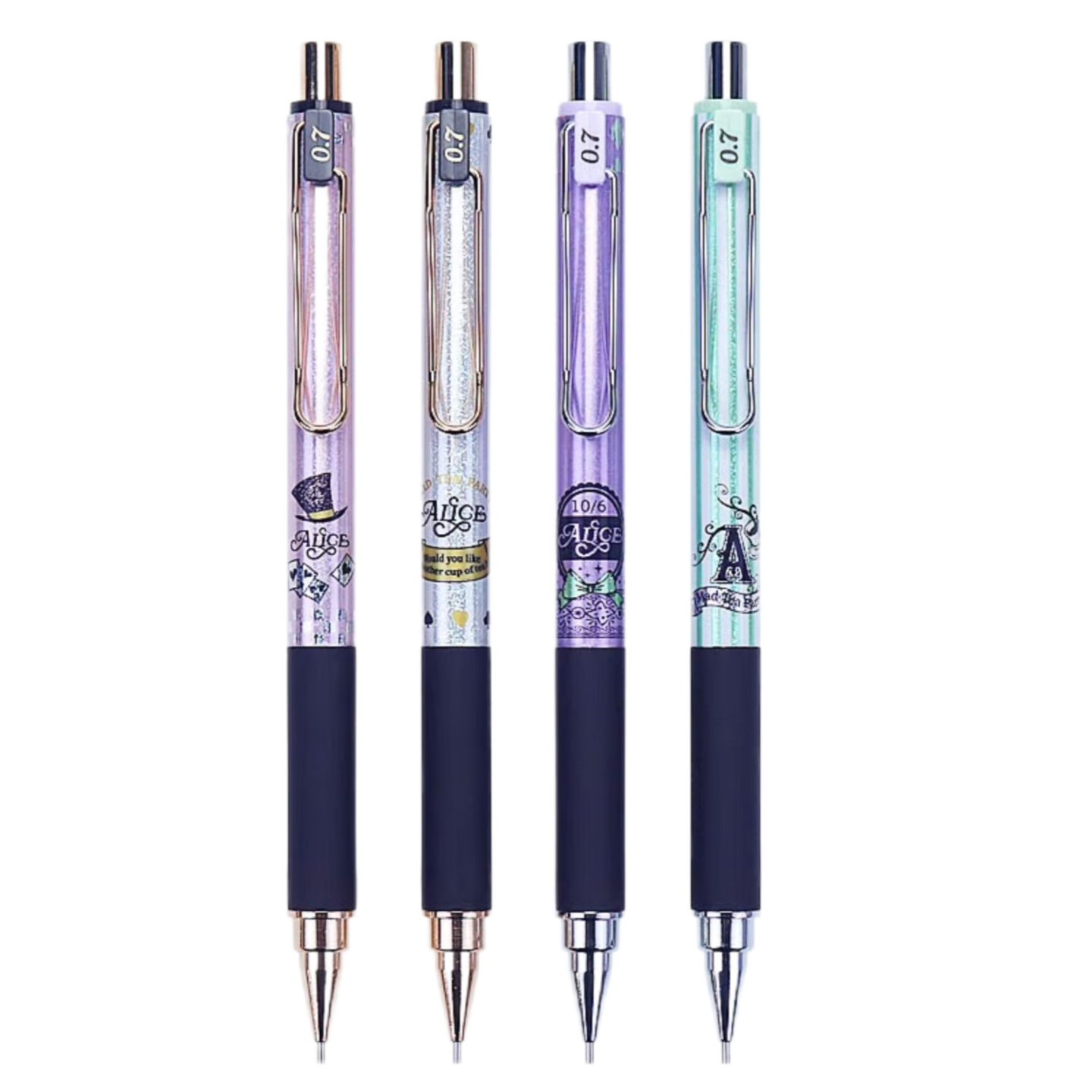 MASMARCU Alice 0.7mm Mechanical Pencil, Single Pack, Stable Mechanical Pencil, Student Back-To Writing And Drawing Essential AMPJ6132 Purple School Supplies