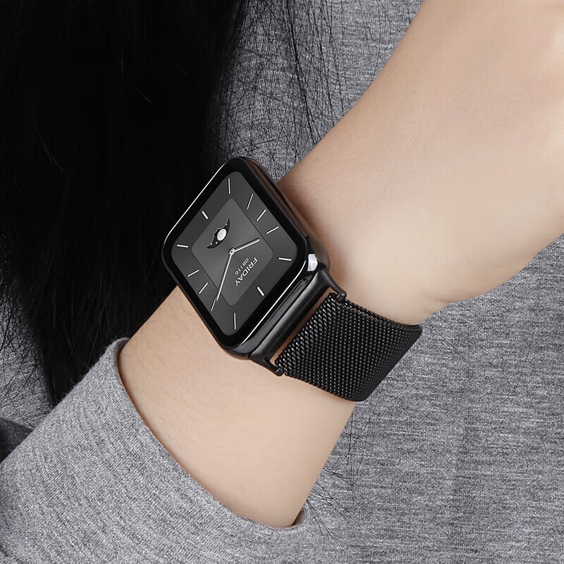 Beiyipin Xiaomi Band 8 Pro 9 Pro, Redmi Watch 45, Milanese Metal Strap, Magnetic Quick Release