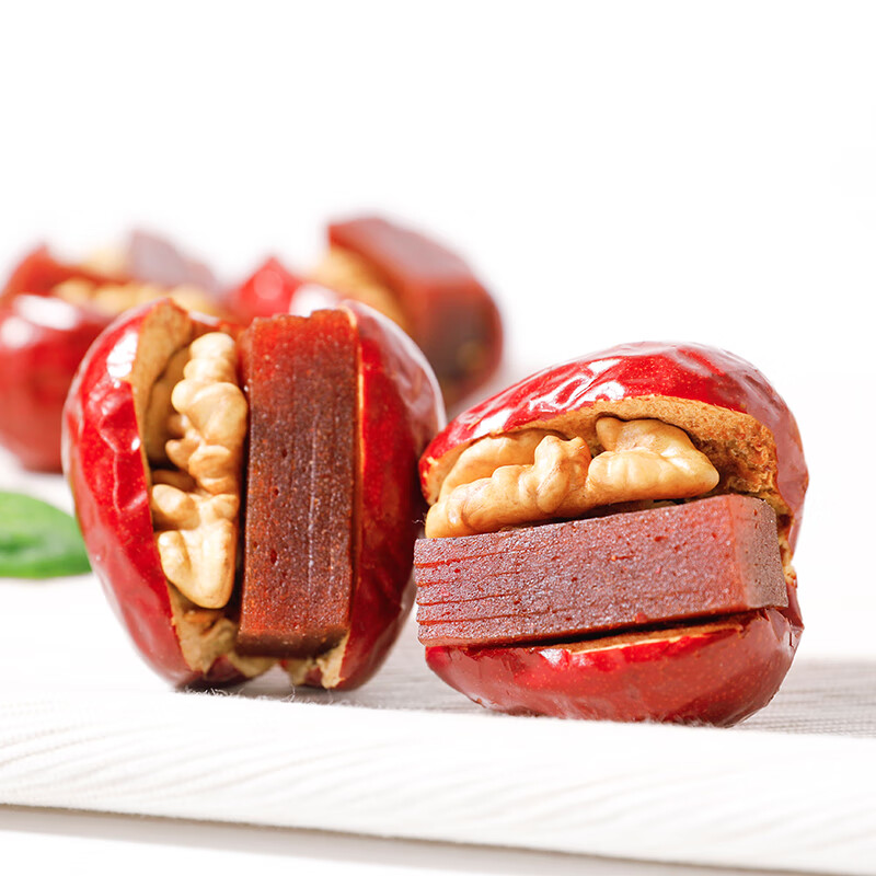 舌里枣夹核桃夹山楂糕800g 红枣夹核桃仁 新疆红小派休闲年货零食