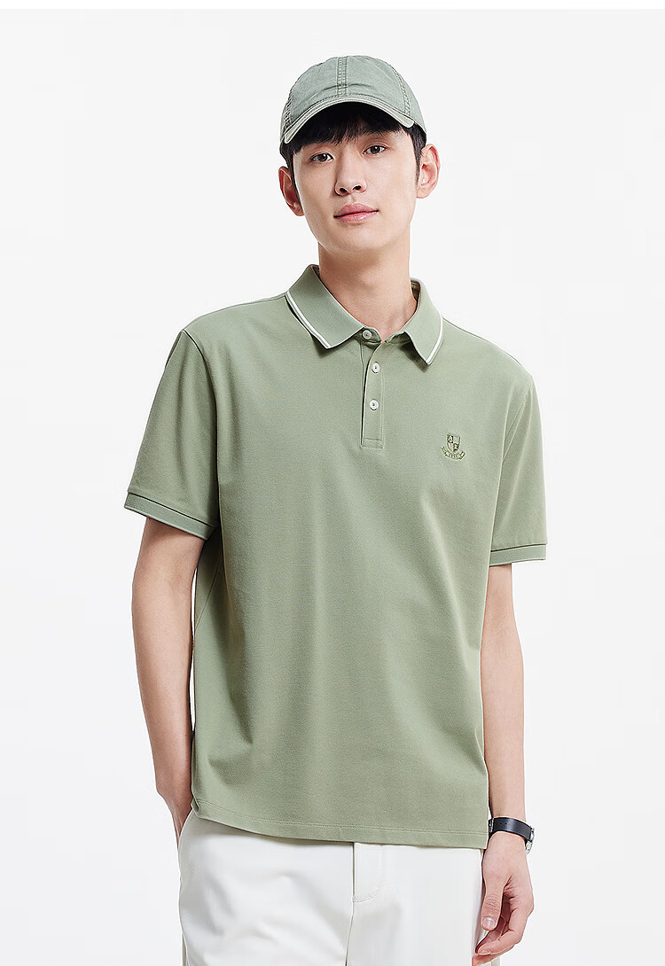 Semir Cool-Feeling Antibacterial | Men's Polo Shirt, Summer Business Short Sleeve, Embroidered Contrasting Collar, T-Shirt Top, Casual Dad Wear 9