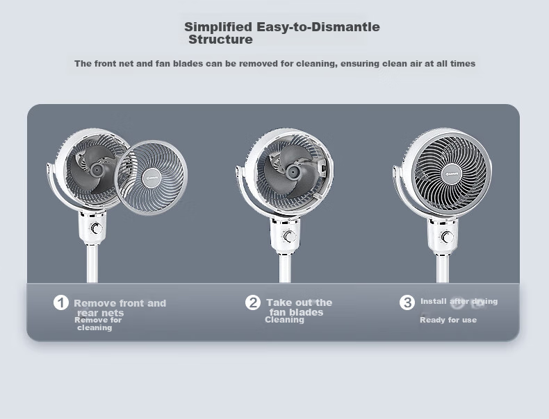 AIRMATE [Xiaobofeng] Air Circulation Fan, High Airflow Oscillating Electric Fan for Home Use, Quiet And Gentle Wind, Small Fan with English Plug, Specially Designed for Hong Kong Users FA18-X227 12