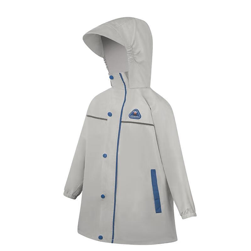 Lemon Baby Kids Raincoat Elementary School Rain Poncho Boys Girls Schoolwear with Backpack Cover Full Body Waterproof Suit Lime S