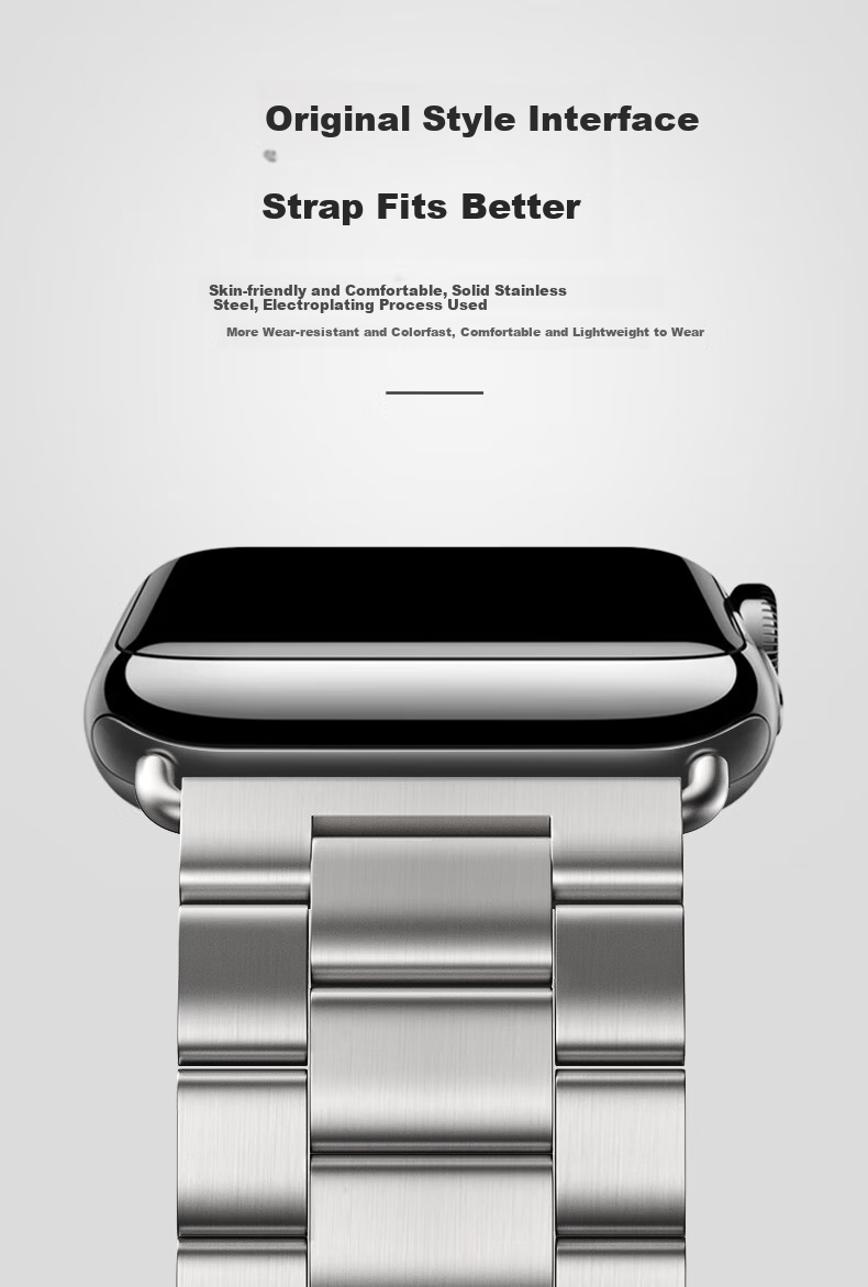 Binghong Compatible with Apple Watch Bands S12, S11 Ultra3, 4 SE3, Metal Steel Band for S10, IWatch Ultra2, S9, S8 SE2 2
