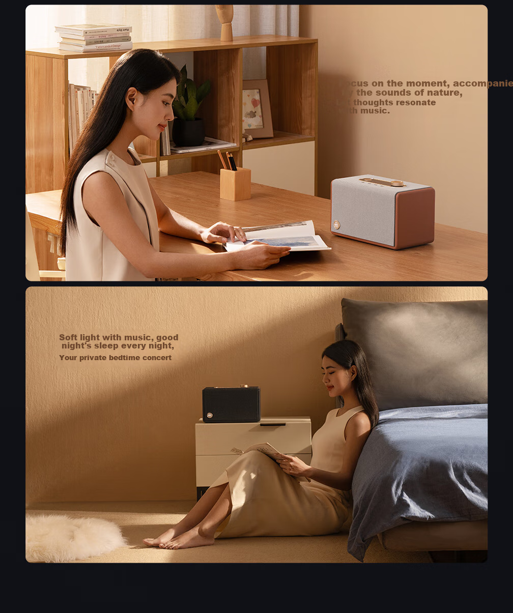 GIEC Q25 Speaker, WiFi Wireless Bluetooth, HiFi Audio System, Living Room Home Desktop Speaker, Combinable Home Theater, Multi-Room Connectivity, Lossless Sound Quality Premium Speaker 21