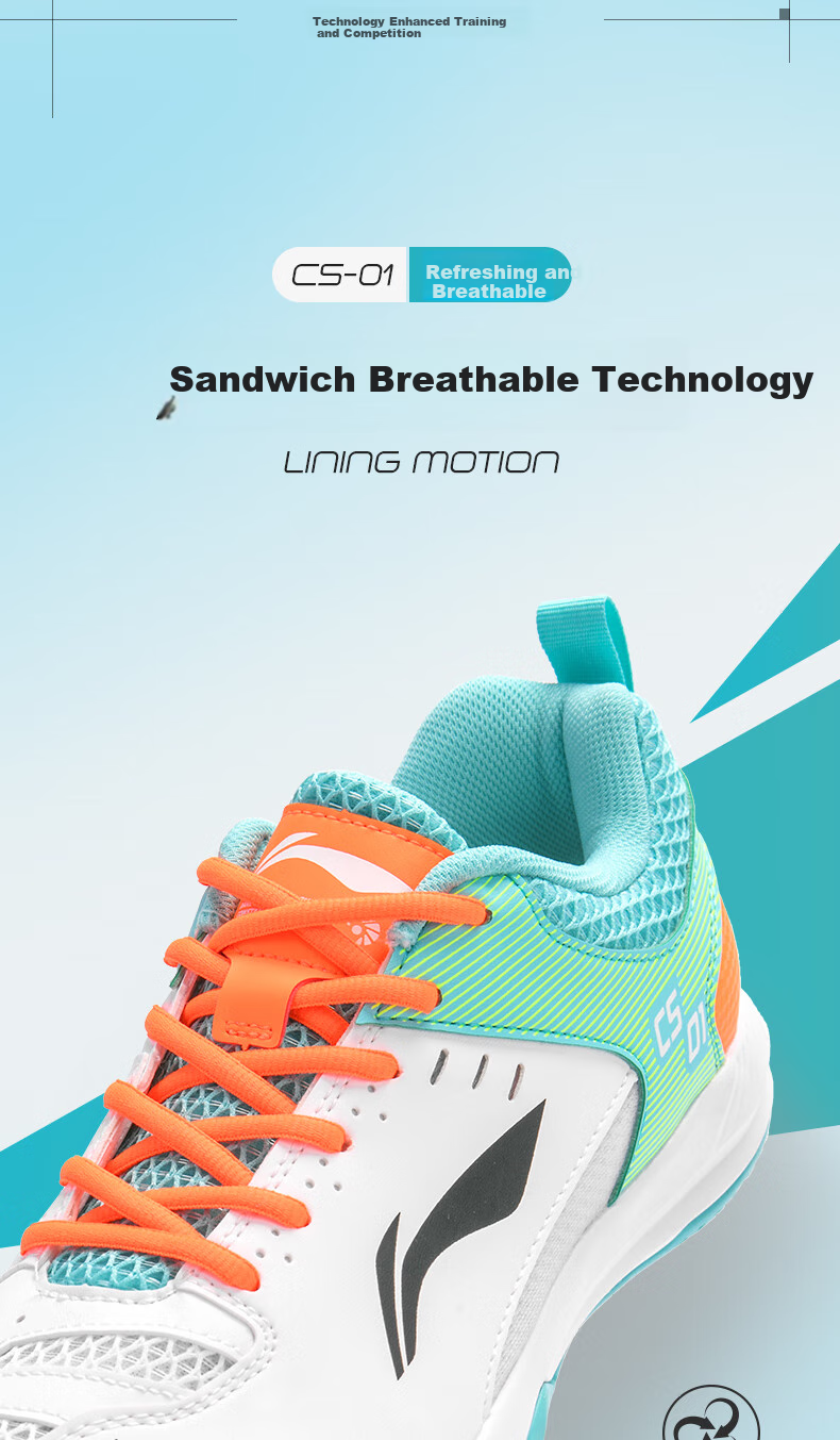Li-Ning Badminton Shoes for Men And Women, Rocket Shoes 1.0, Competition And Training Shoes, Table Tennis And Tennis Shoes, Low-Profile Flying Shoes 12