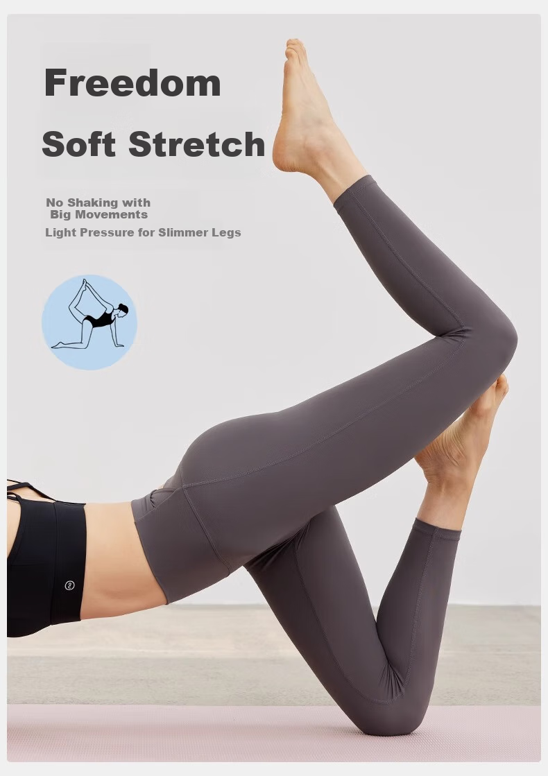 NEVER ME Yoga Pants for Women, Sports Fitness Leggings, Tight High-Waist Butt-Lifting Cycling Training Running Pants, Suitable for Outdoor Wear in Spring And Summer 8