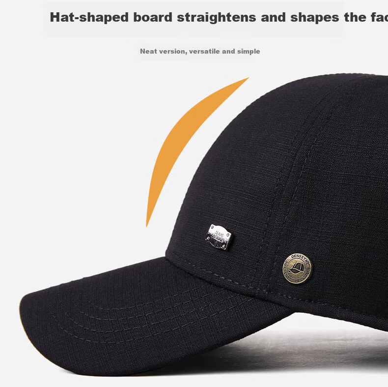 Denssyne Non-Squashable Hard Top Baseball Cap for Men, All Seasons Outdoor Hiking Sports Hat, Fashionable High-Quality Sun Visor Cap 2