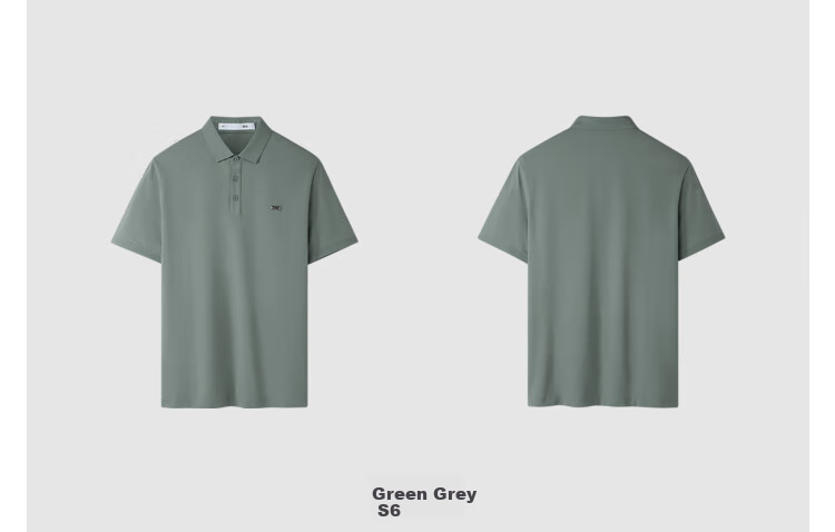HLA Short-Sleeve Polo Shirt for Men, Summer 2025, Light Business Fashion Series, Cool-Feeling Short-Sleeve Men's Shirt HNTPW2J067A 8