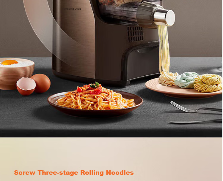 Joyoung Home Noodle Maker, Fully Automatic Multi-Functional Pasta Machine, Multiple Die Heads And Dough Kneading Machine, Electric Dumpling Wrapper Maker YN-L12 21
