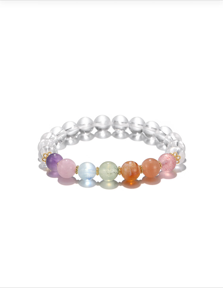 Clect Heili Seven-Star Bead Bracelet for Women, Versatile Crystal Hand Jewelry with Chinese Style, Light Luxury Accessory, Birthday Gift for Girlfriend 3
