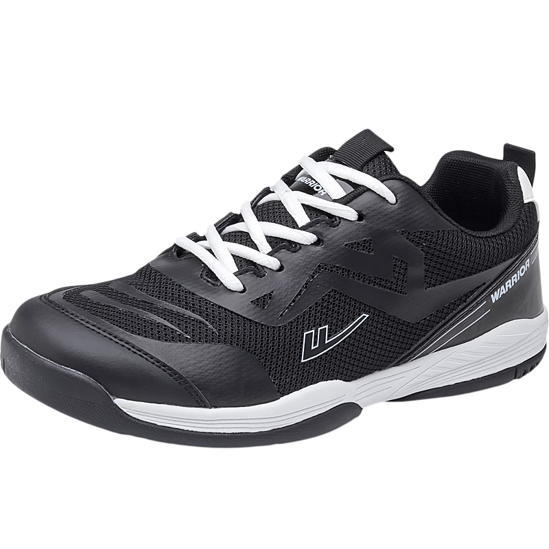 Warrior Badminton Shoes, Outdoor Training Shoes, Shock-Absorbing And Wear-Resistant Men's Shoes, Casual Shoes, WXY(ZA)-4560, Black, Size 42