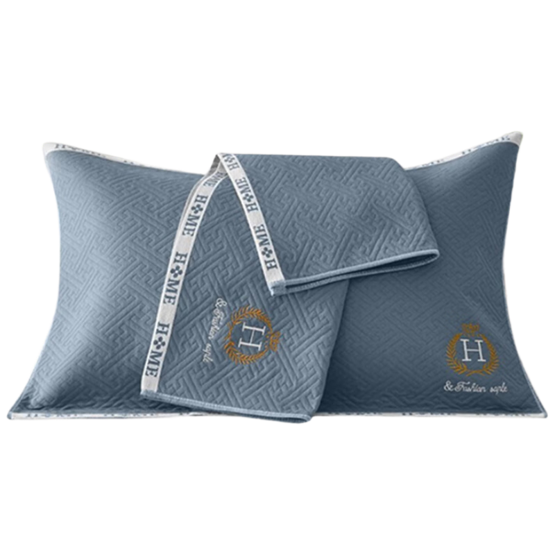 Ran Brand A-Class Antibacterial 100% Cotton Pillowcase Oil and Sweat Resistant Extra Large Thickened Pillowcase Pair 50*80cm