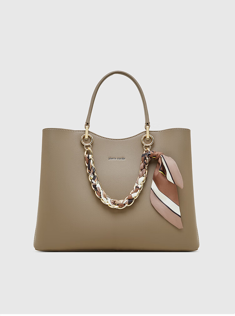 Pierre Cardin Women's Handbag, Tote Bag, Shoulder Bag, Crossbody Bag, Commuter Bag, Mom Bag, Holiday And Birthday Gift, Brown, with Free Gift Box 24