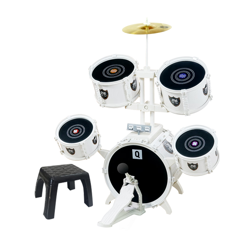 QIAO WA BAO BEI Children's Drum Set Jazz Drums Percussion Instrument for Ages 3-12, Home Practice Beginner Starter Kit Birthday Gift from 6 Brands