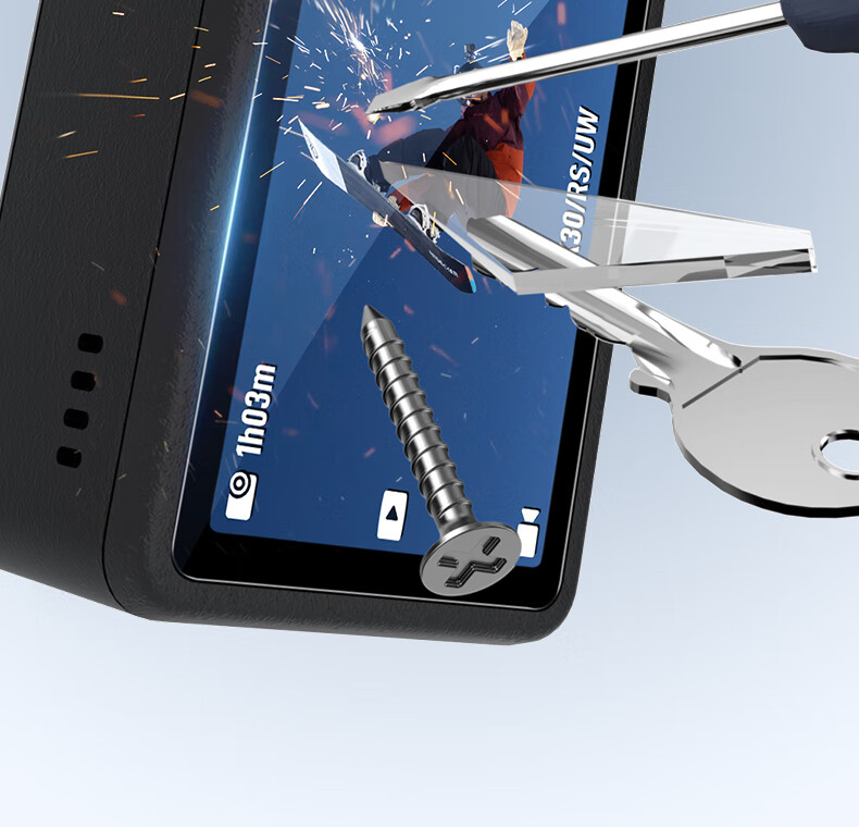Lanxingxiansheng [Front Screen + Rear Screen] Tempered Glass Protector for DJI Action 5 Pro, AR Anti-Scratch Protective Film Set for Action 5 Pro Display, Compatible with Rabbit Cage 7