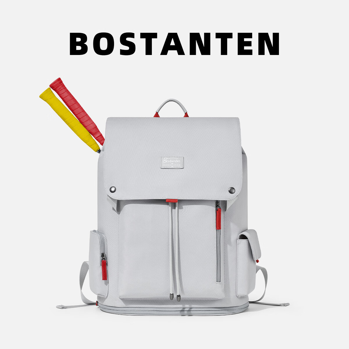 BOSTANTEN Independent Shoe Compartment Sports Badminton Backpack, Travel Leisure Bag for Men And Women Students, Large Capacity Commuter Schoolbag