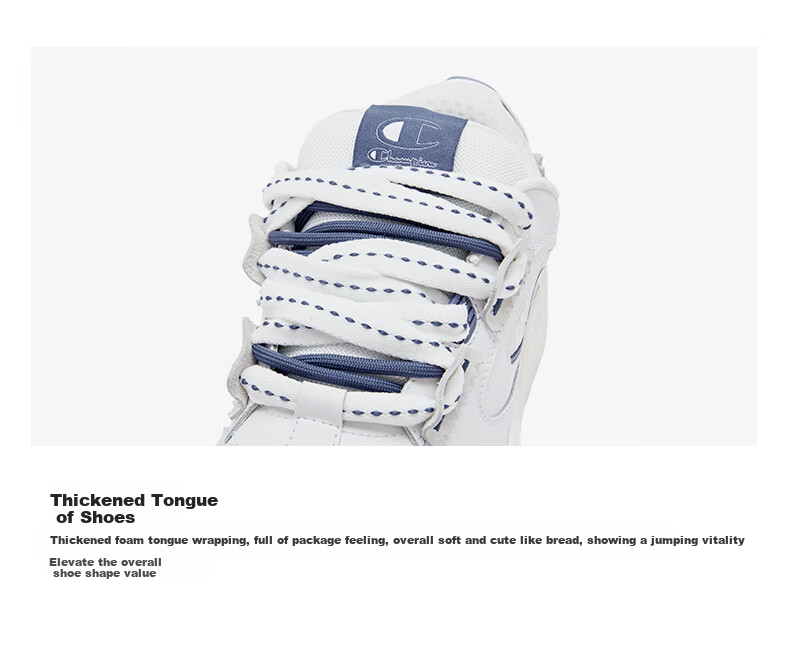 Champion American Champion Sneakers for Women And Men, Thick-Soled Classic Street-Style Simple Versatile Sneakers 24SST28 White 35 5
