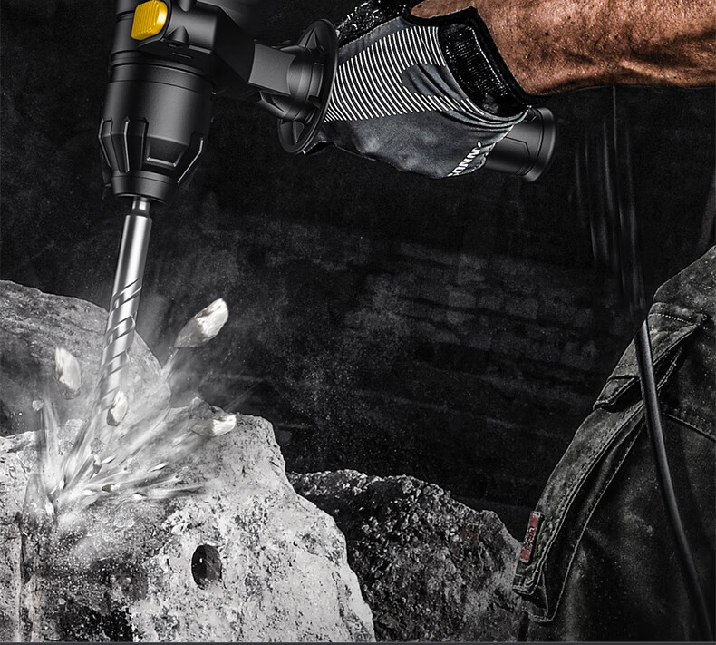 Shida SATA Brushless Lithium-Ion Rotary Hammer Drill, Electric Pick, Impact Drill, High-Power Concrete Wireless Industrial Grade D05729 Standard 2