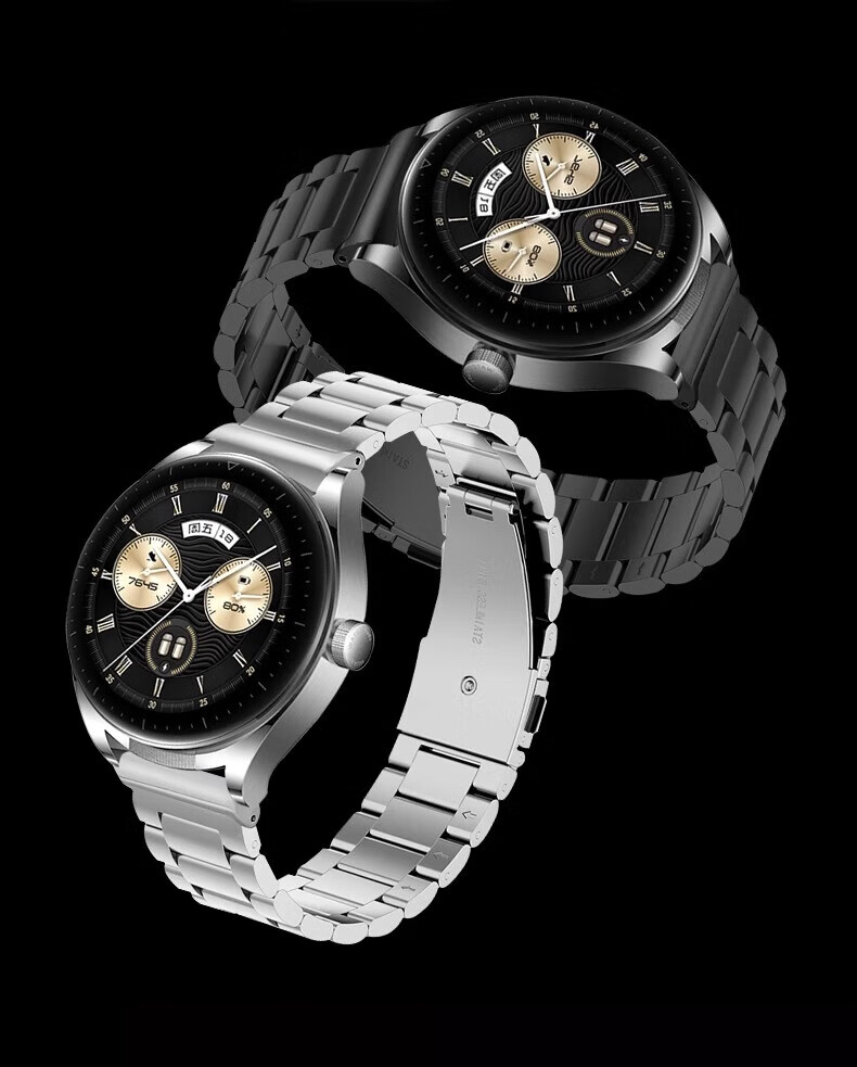 XUANDAI Compatible with WATCH Buds2 Titanium Metal Strap, Pure Titanium Alloy, Buds Two-In Earphones Watch GT5 Business GT3Pro Men's Watch 4 Wristband GT6 Universal - 22mm 9