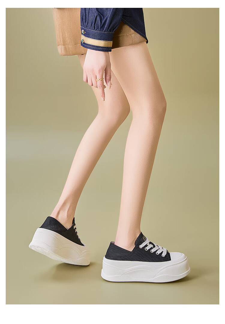 La Chapelle Women's Thick Sole Sneakers Slip-On Dual-Wear Casual Shoes - MJ9006 White Size 36 6