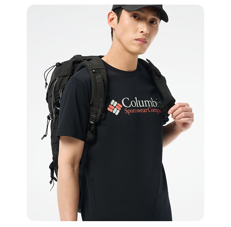 Columbia Men's T-Shirt 26 Spring Summer Outdoor Casual Sports Comfortable Cotton Breathable Short Sleeve AE8963 011 15